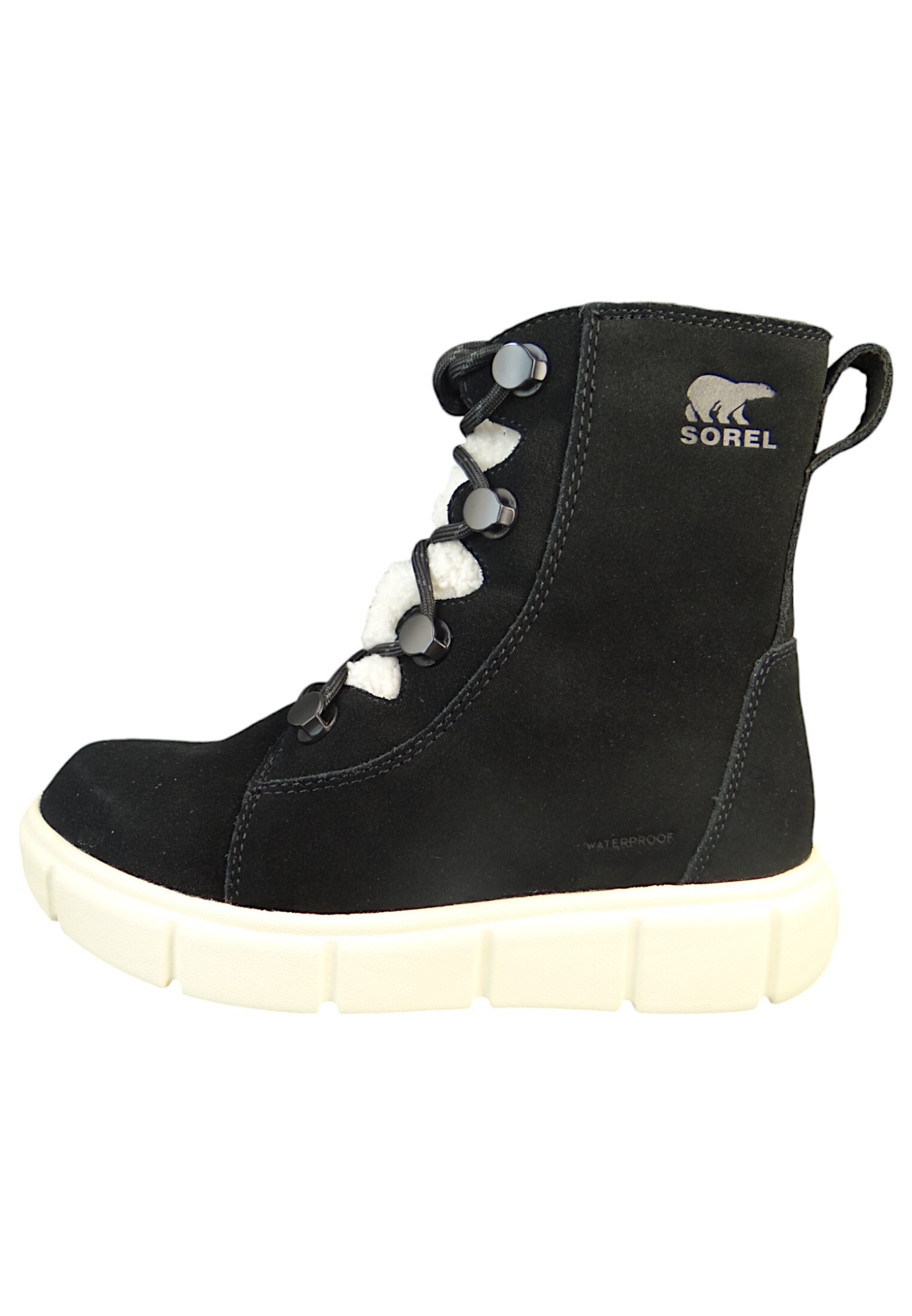 SOREL - Botim com fivela 'Explorer III Joan Cozy' em preto: frente