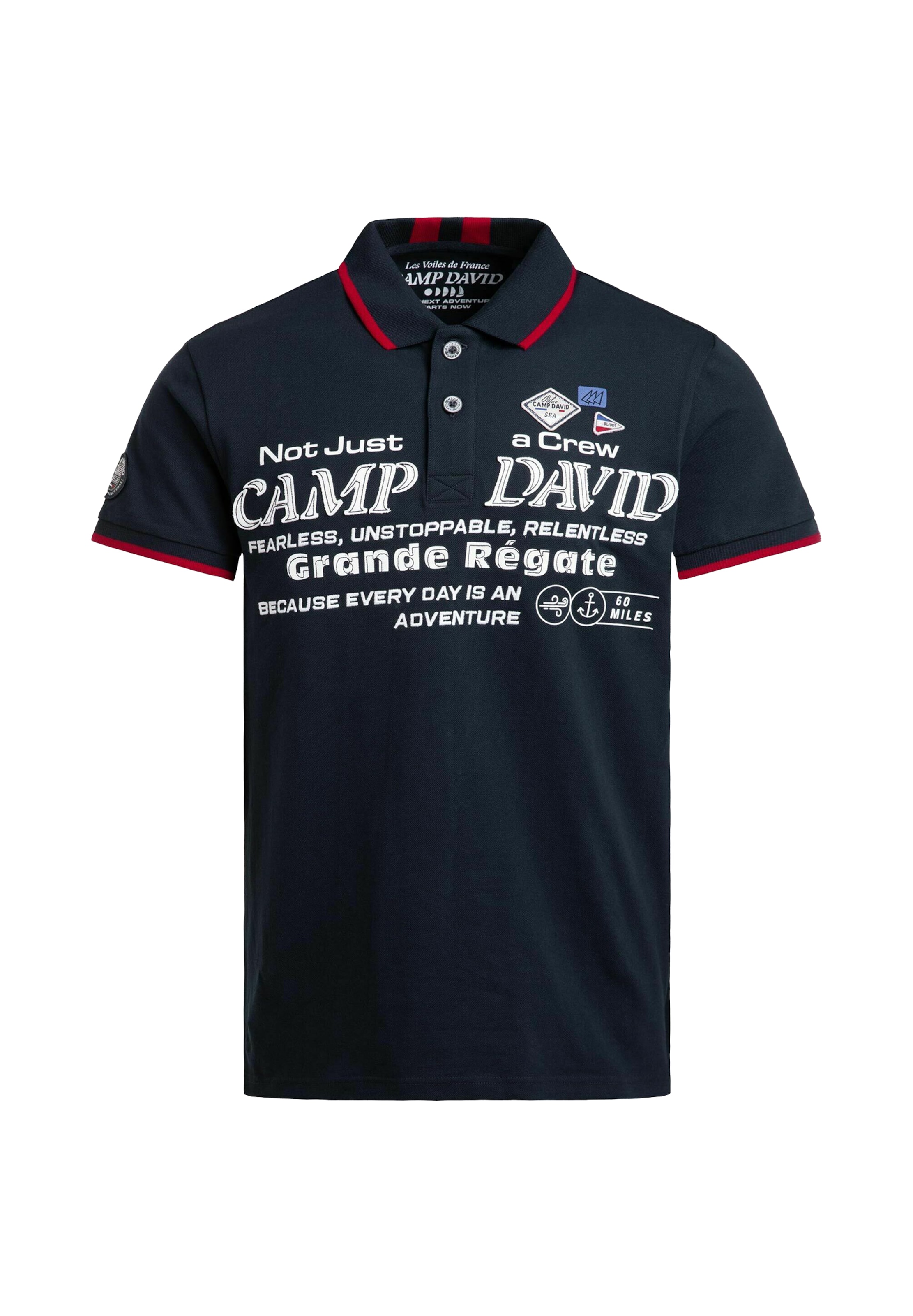 Maglietta di CAMP DAVID in blu: frontale
