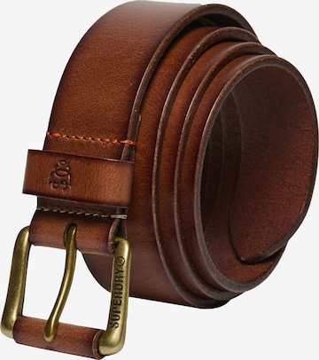 Ceinture Superdry & Co en marron : devant