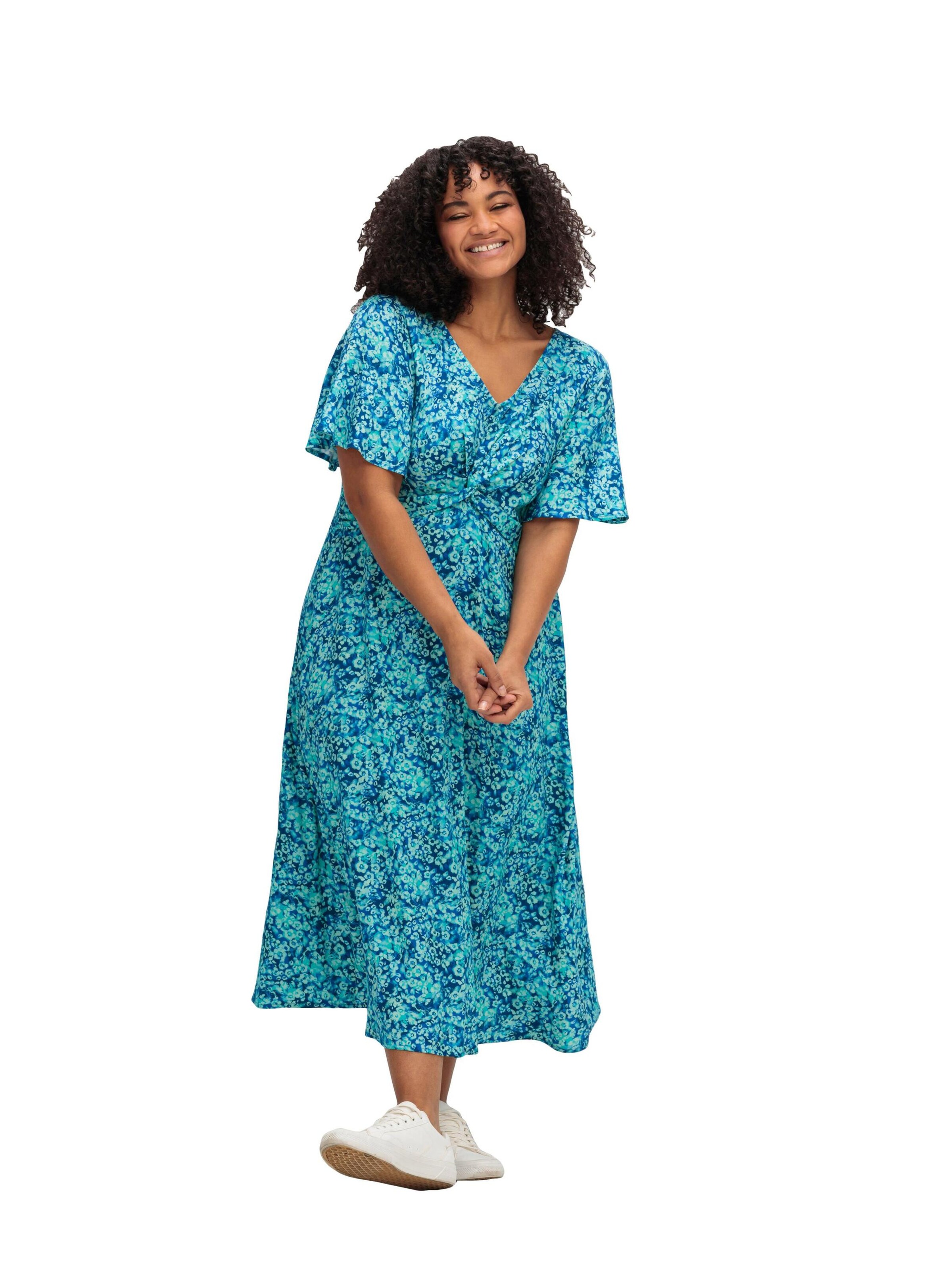 SHEEGO Summer dress in Turquoise Cobalt Blue Cyan Blue ABOUT YOU