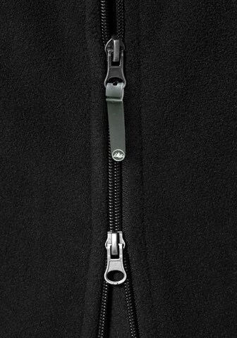 POLARINO Fleecejacke in Schwarz