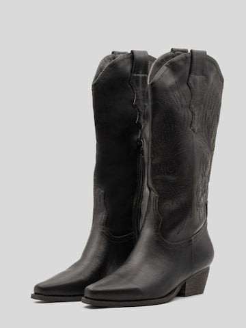 BUONAROTTI Cowboylaarzen in Zwart: voorkant