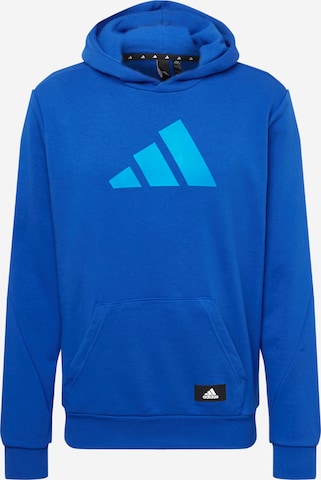 ADIDAS PERFORMANCE - Sweatshirt de desporto em azul: frente