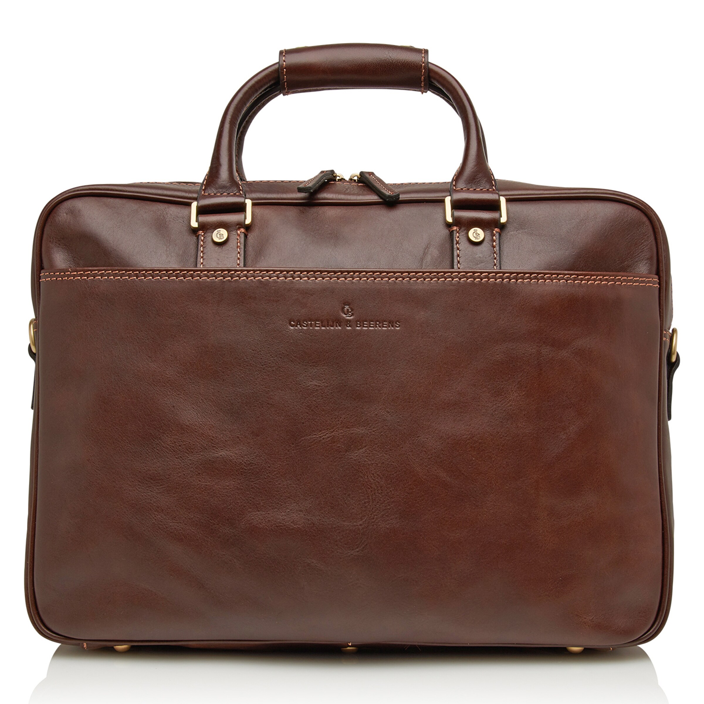 Borsa portadocumenti 'Verona' di Castelijn & Beerens in marrone: frontale