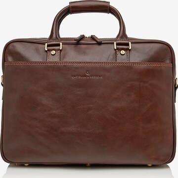 Castelijn & Beerens Document Bag 'Verona' in Brown: front