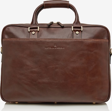 Castelijn & Beerens Document Bag 'Verona' in Brown: front