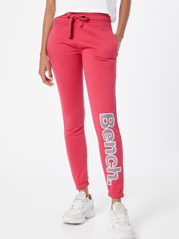 BENCH Tapered Broek 'COREY' in Roze: voorkant