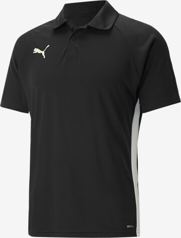 T-Shirt fonctionnel 'teamLIGA' PUMA en noir : devant