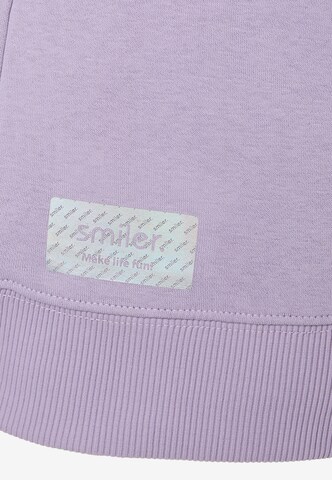 Sweat-shirt 'Cuddle' smiler. en violet