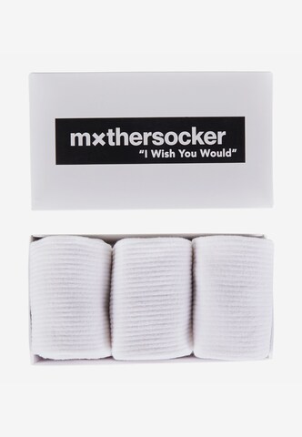 Mxthersocker Socken 'ESSENTIAL - THE NAKED MXTHERSOCKER' in Weiß