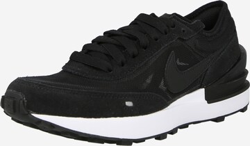 Nike Sportswear Trampki 'Waffle One' w kolorze czarny: przód