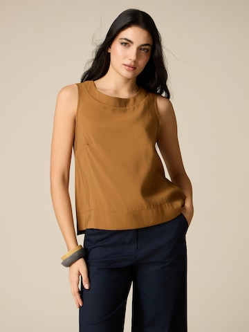 oltre Blouse in Brown: front