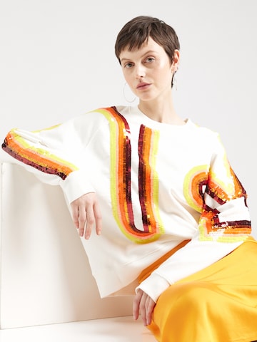 Essentiel AntwerpSweater majica 'Filicudi' - bijela boja: prednji dio