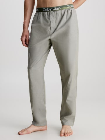 Calvin Klein Underwear Regular Pyjamabroek 'Modern Structure' in Groen: voorkant