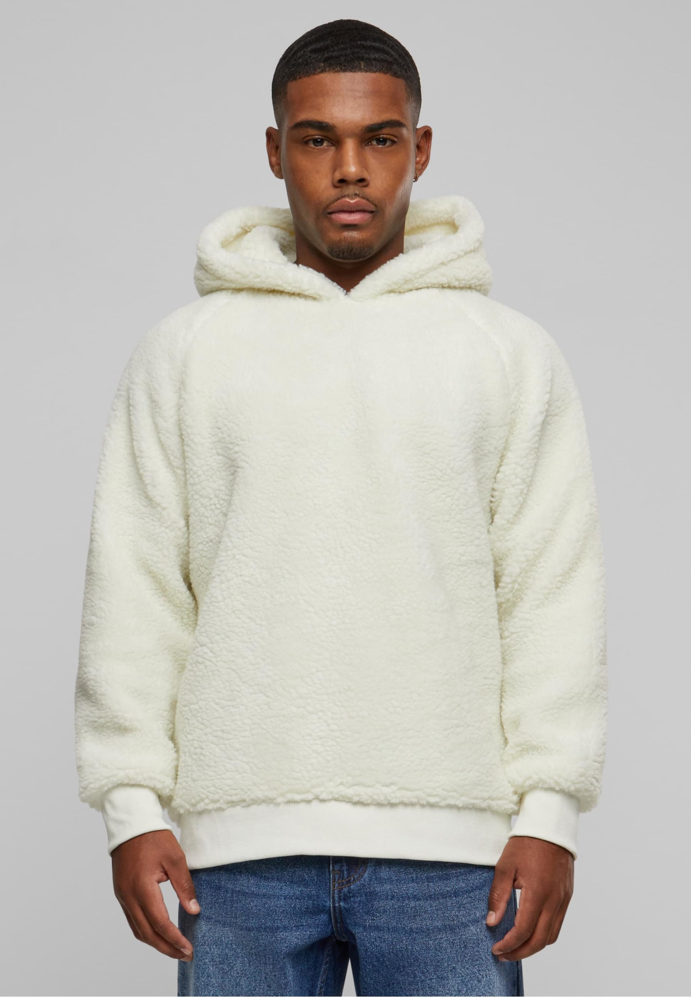 White sherpa sweatshirt sale