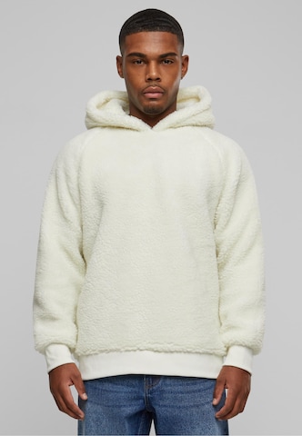 Urban Classics Sweatshirt 'Sherpa' i hvit: forside