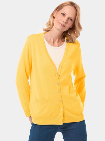 Goldner Strickjacke in Gelb: Vorderseite