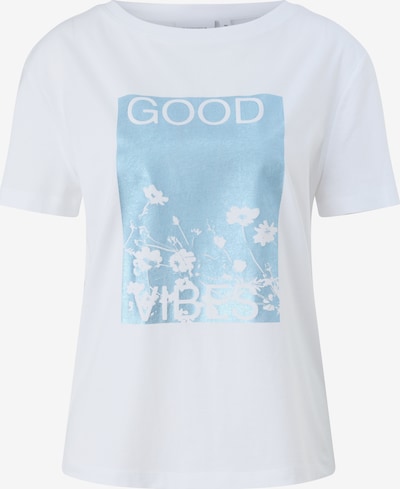 comma casual identity T-shirt en bleu clair / blanc, Vue avec produit