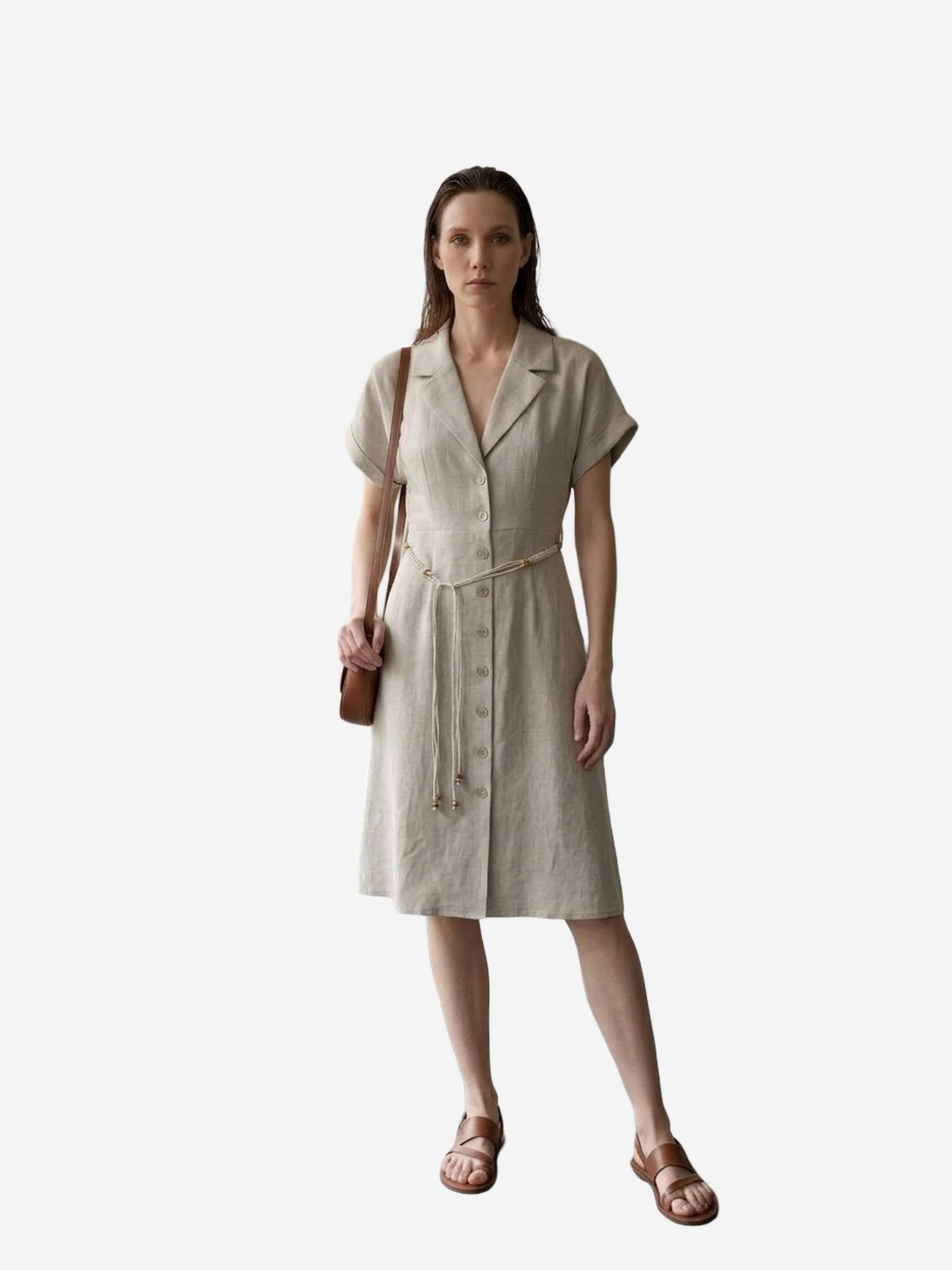 My fashion Jurk in Grijs: voorkant