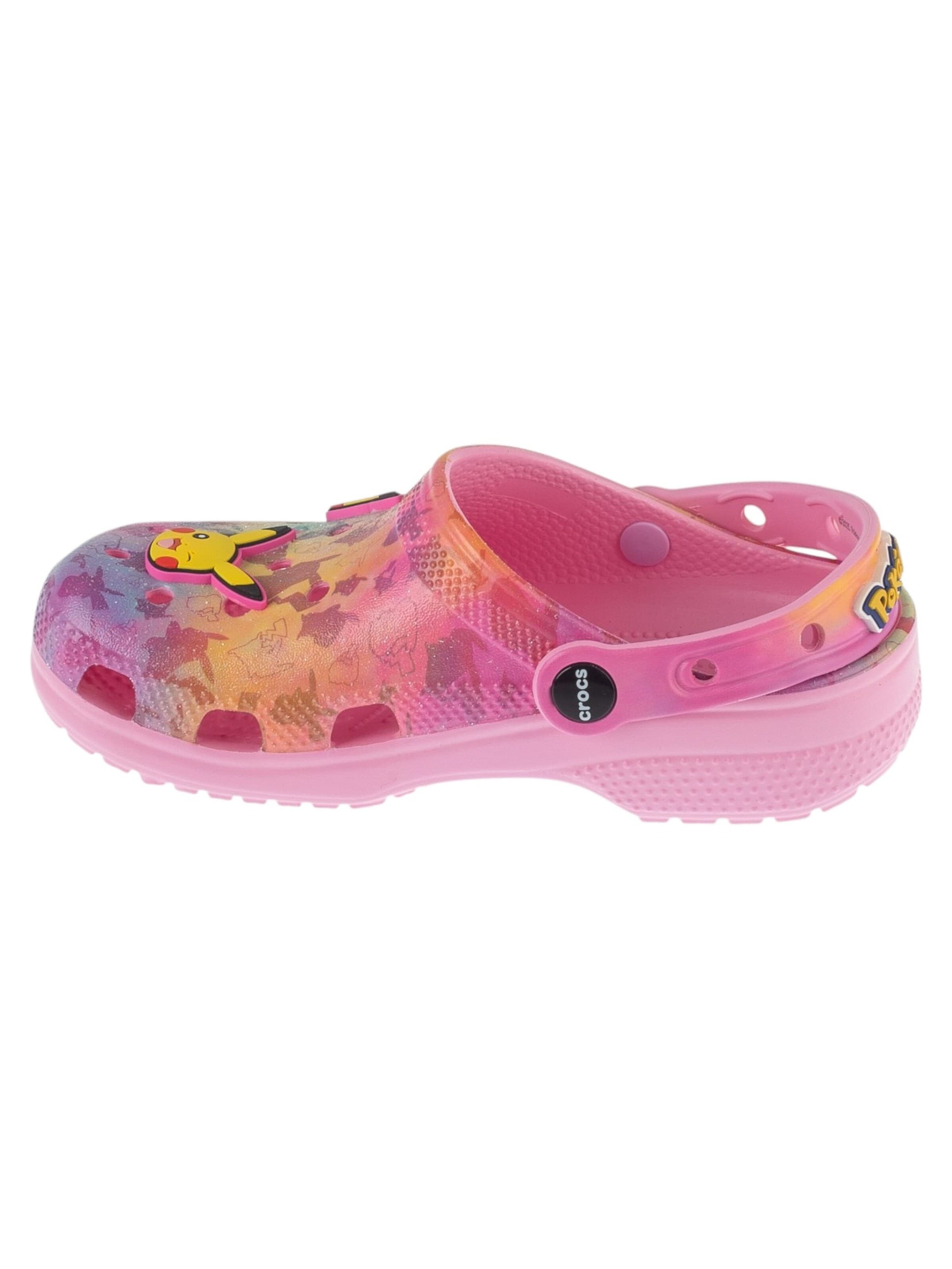 Crocs Sandalen 'Crocs Classic Pikachu Pink Clog K' in Roze: voorkant