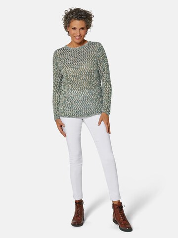 Goldner Pullover in Mischfarben