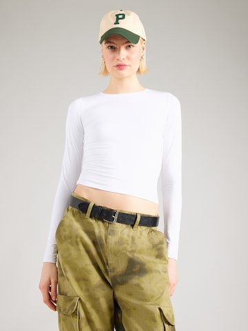 Tricou de la HOLLISTER pe alb: față