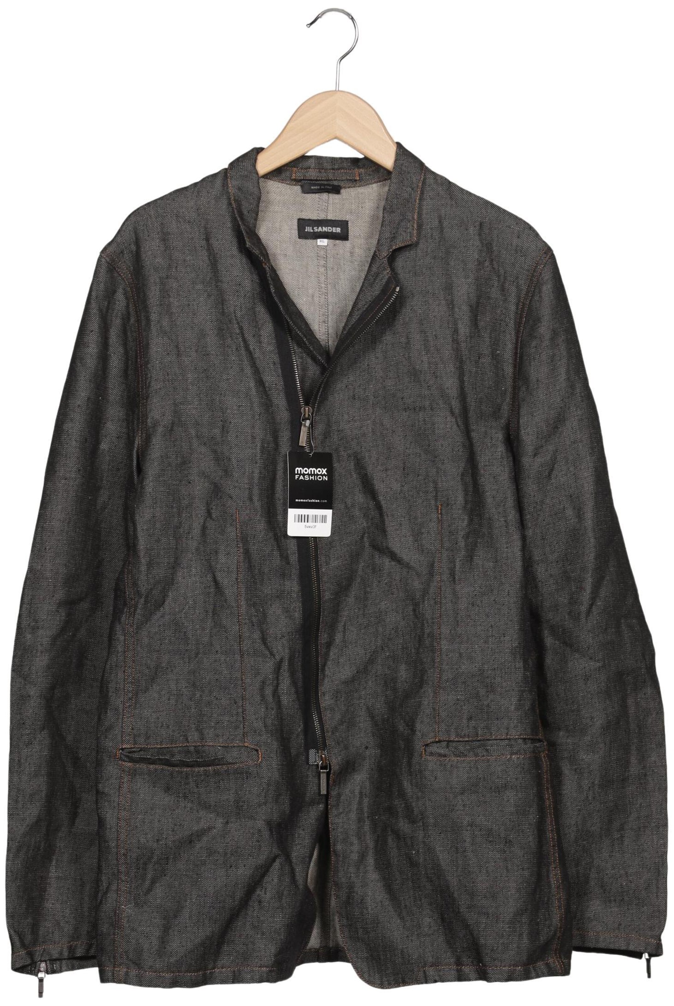 JIL SANDER Jacket & Coat in XL in Grey: front