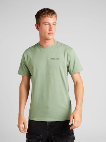 HOLLISTER Μπλουζάκι σε πράσινο: μπροστά