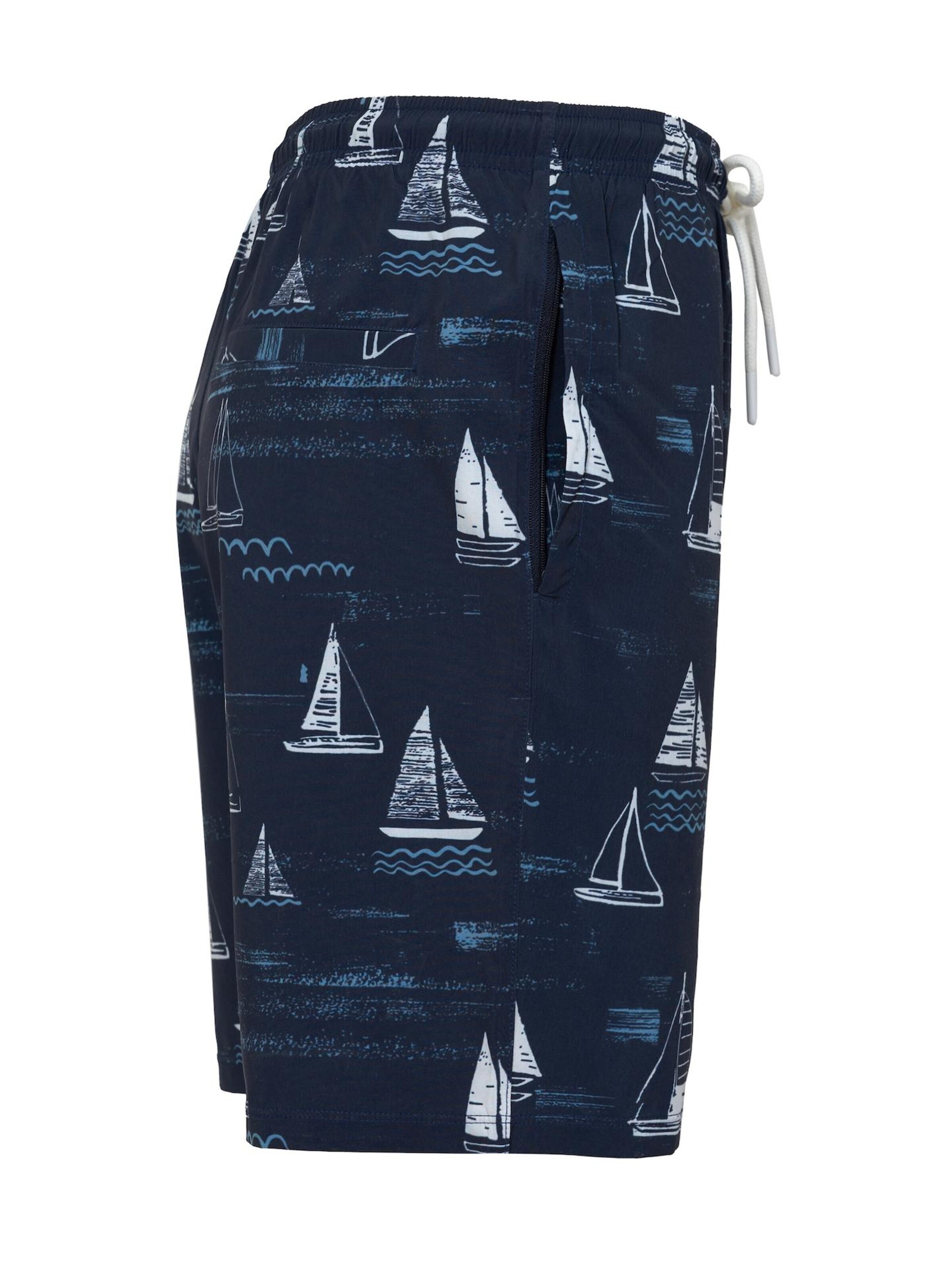 La V Zwemshorts in Blauw