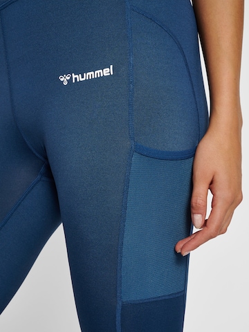 Hummel Skinny Workout Pants 'Chipo' in Blue