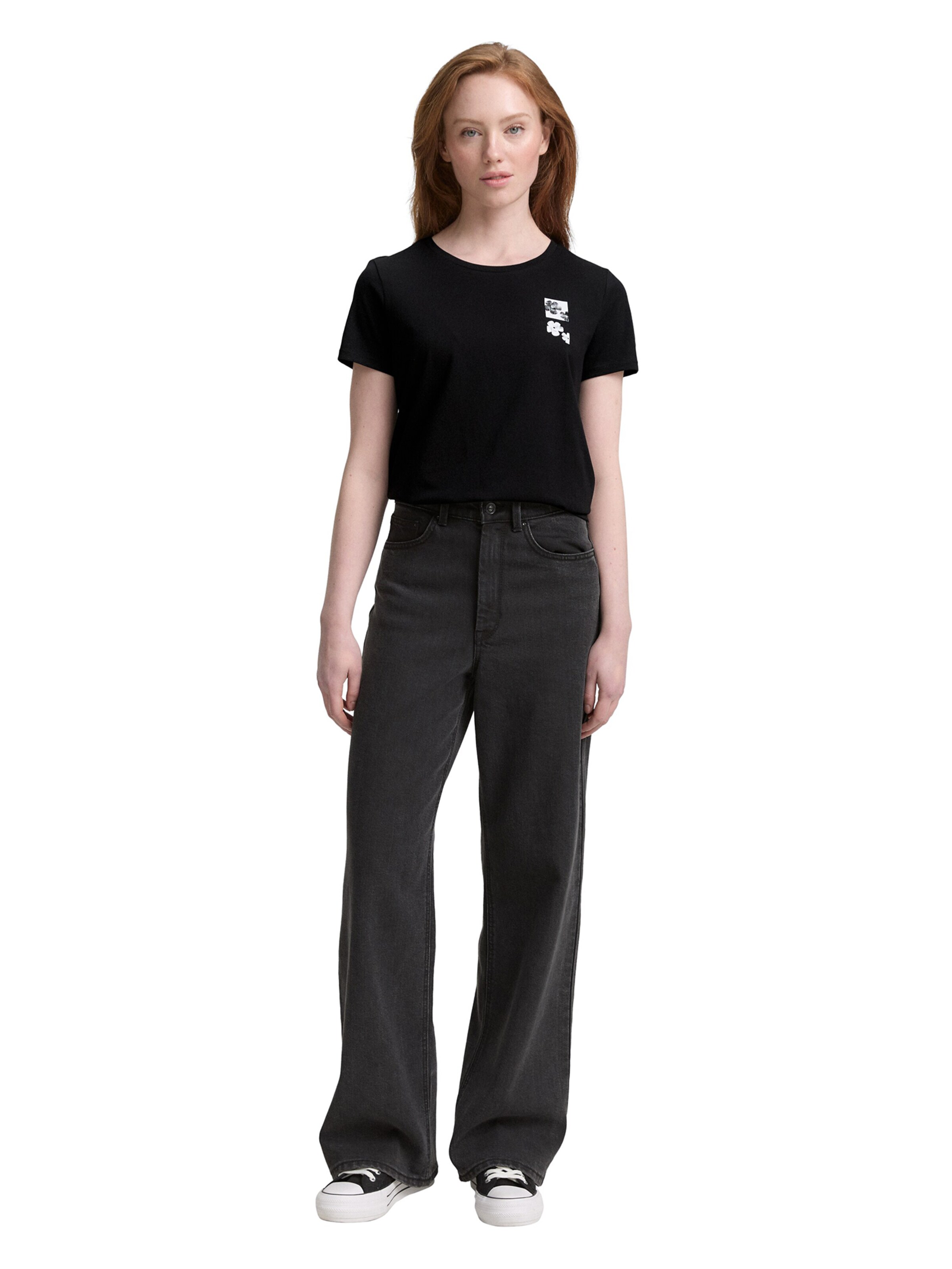 TOM TAILOR DENIM T-shirt i svart