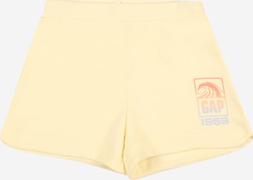 GAP Regular Pants in Yellow: front