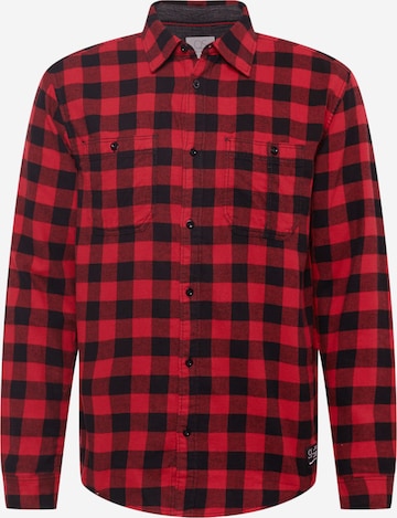 QS Regular fit Button Up Shirt in Red: front