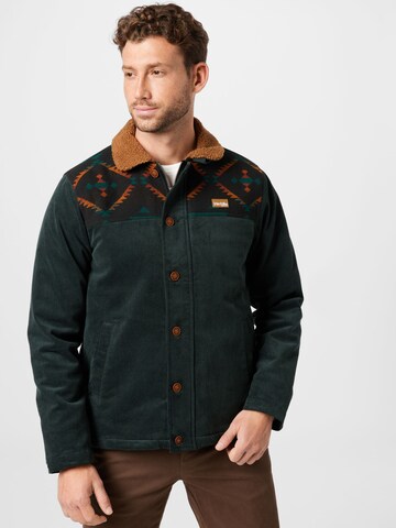 Iriedaily Between-season jacket 'Trapas' in Green: front