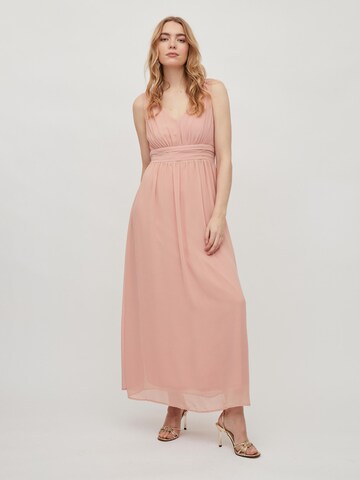 VILA Βραδινό φόρεμα 'Milina' σε ροζ: μπροστά
