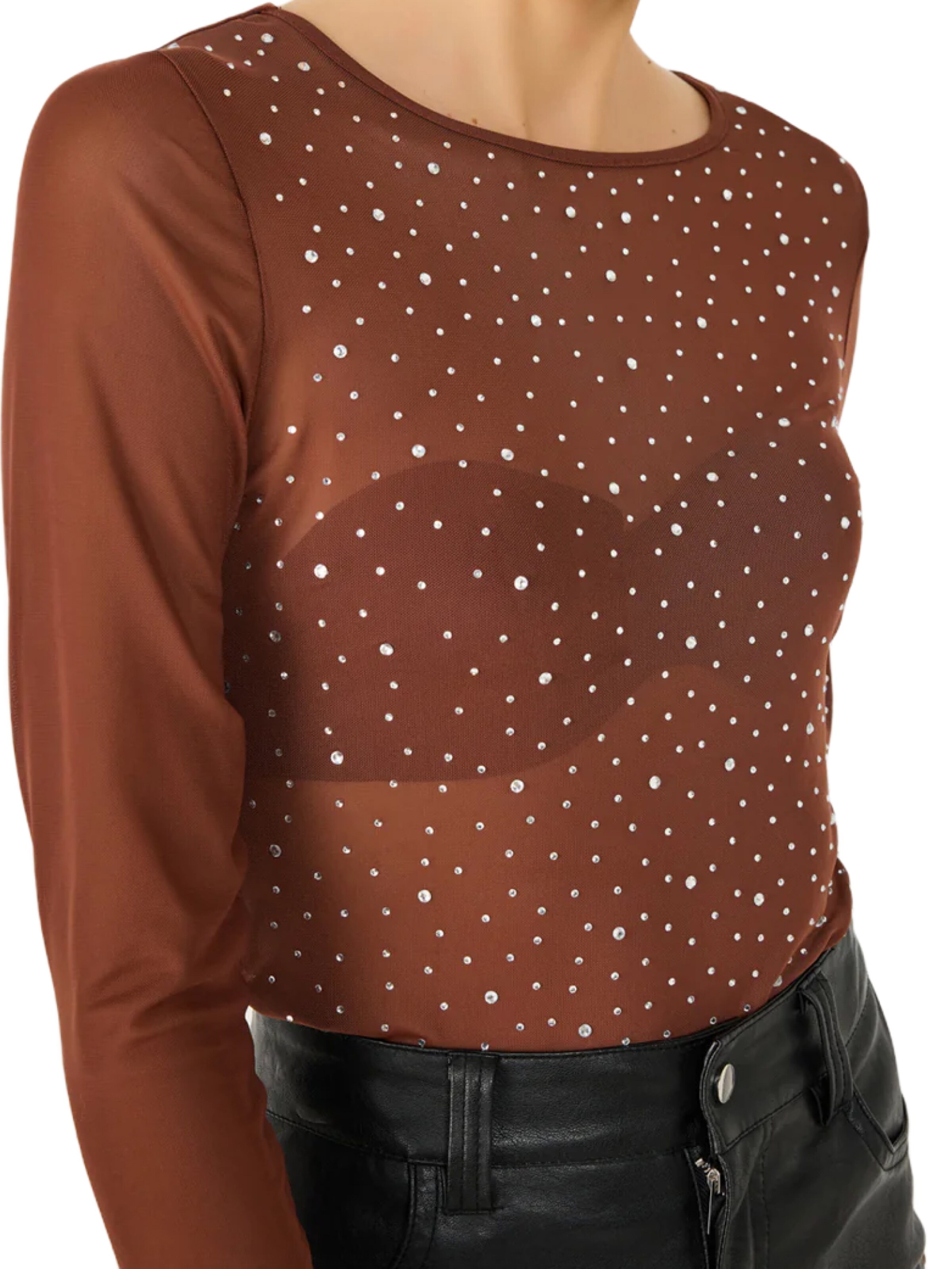 No Matter What Shirt in Brown