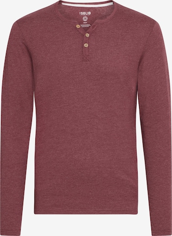 !Solid Rundhalsshirt 'Volko' in Rot: Vorderseite