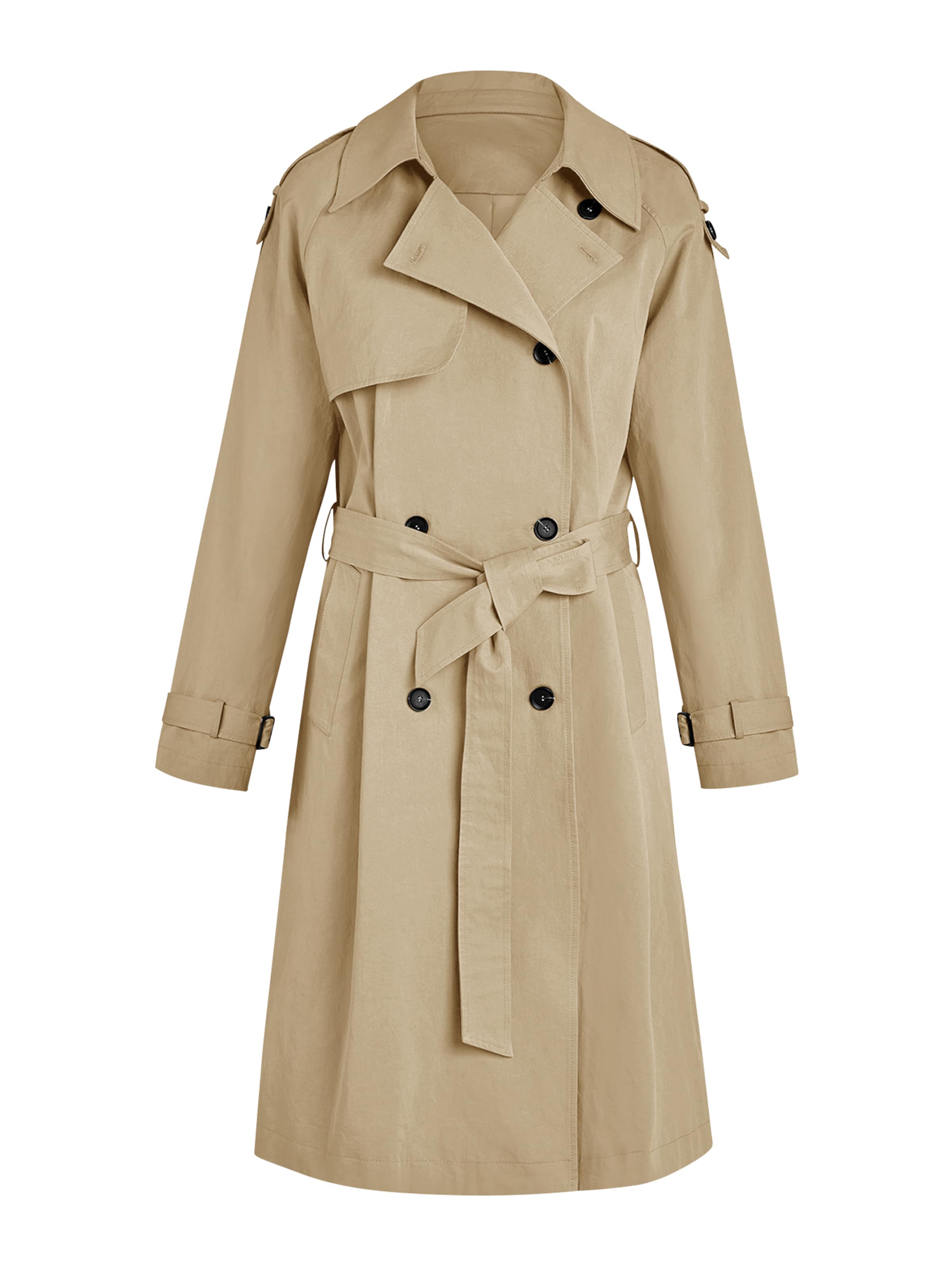 Imily Bela Демисезонное пальто в Бежевый: спереди