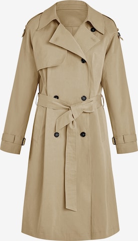 Manteau mi-saison Imily Bela en beige : devant