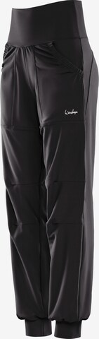 Tapered Pantaloni sportivi 'LEI101C' di Winshape in nero