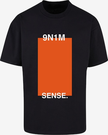 9N1M SENSE T-Shirt in Schwarz: predná strana