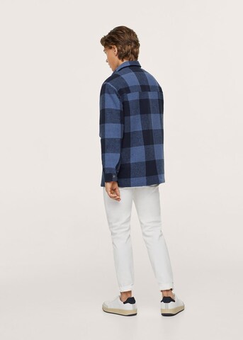 MANGO TEEN Between-Season Jacket 'Street' in Blue