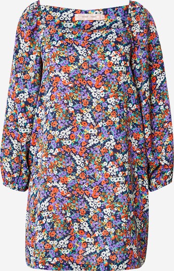 Traffic People Kleid in blau / lila / orange / weiß, Produktansicht