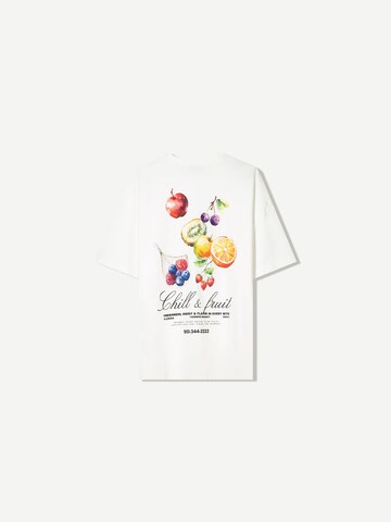 Bershka Tričko – bílá