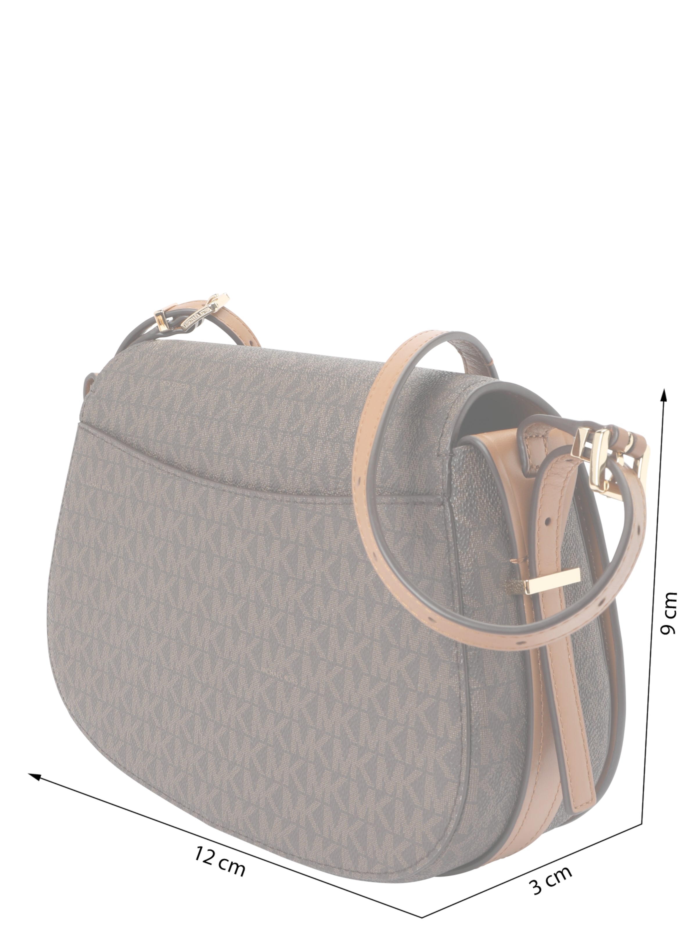 MICHAEL Michael Kors Torba za čez ramo | rjava barva