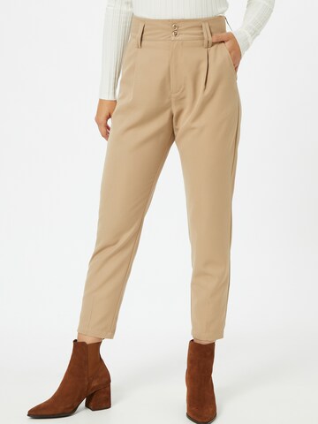 Karo Kauer Regular Broek in Beige: voorkant