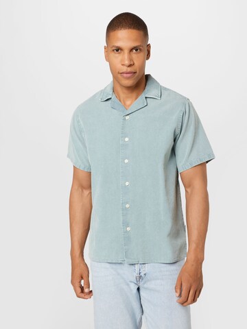 Redefined Rebel Regular Fit Hemd 'Julio' in Blau: Vorderseite