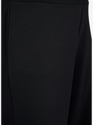 Zizzi Wide Leg Pyjamasbukser 'Malisa' i sort