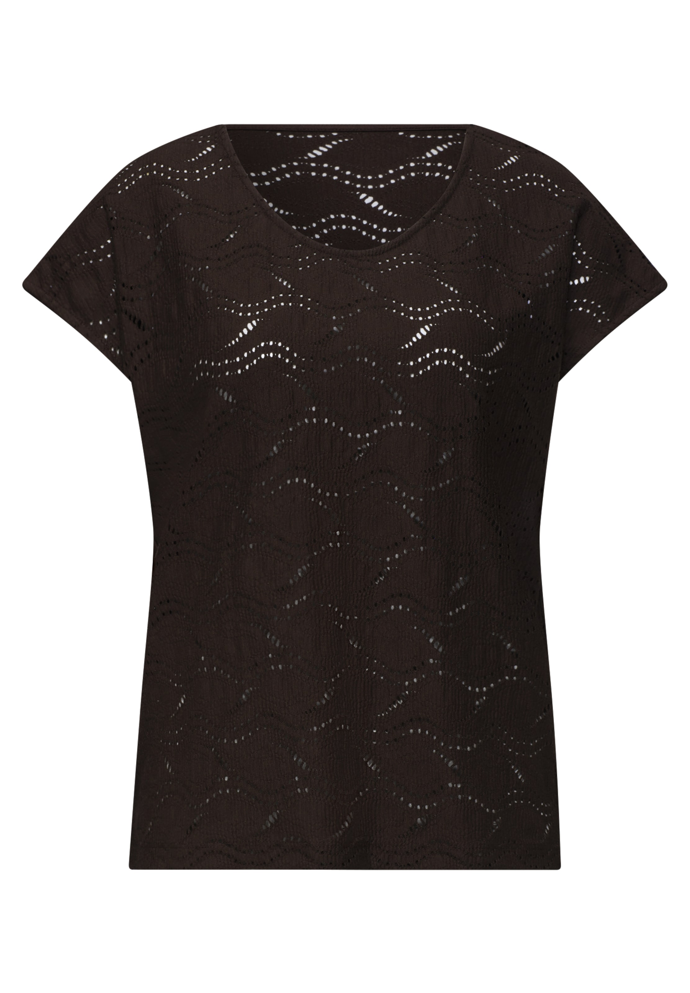 STREET ONE Shirt in Brown: front