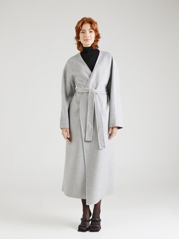 Palton de primăvară-toamnă de la Calvin Klein pe gri: față